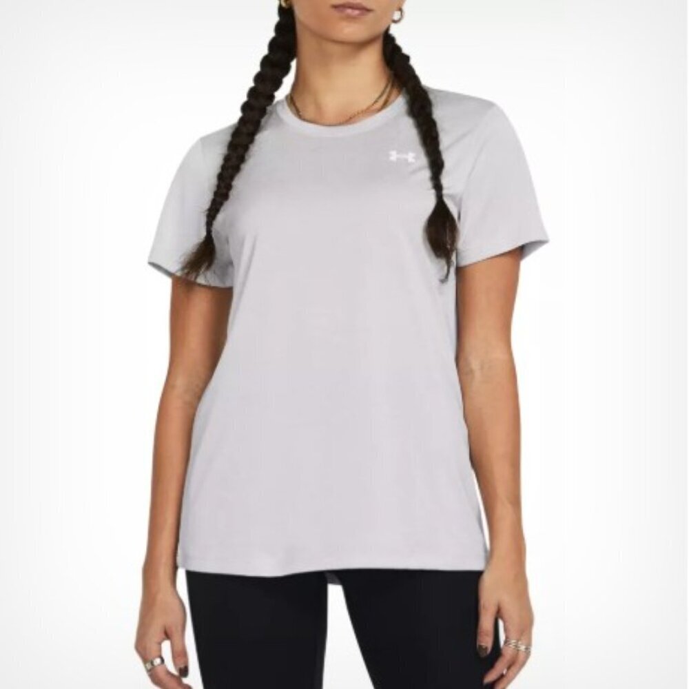 Under Armour Women's Tech Twist Gray Short Sleeve Small T-Shirt